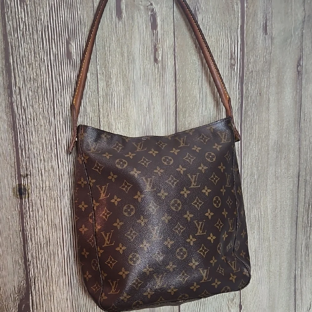 LOUIS VUITTON Looping Monogram Shoulder Bag Brown - Picture 7 of 16